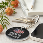 Porte-clés La Constitution américaine du drapeau doit être re (Devant droit)