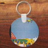 Porte-clés La Côte Basque Par Avion (Recto)