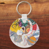 Porte-clés La courbe dominante de Kandinsky Abstraite (Recto)