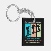 Porte-clés La couronne triple de l'anneau de clé de Randonnée (Devant gauche)