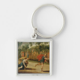 Porte-clés La course d'Atalanta et de Hippomenes (huile sur
