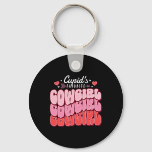 Porte-clés La cowgirl préférée de Cupidon pour la Saint-Valen
