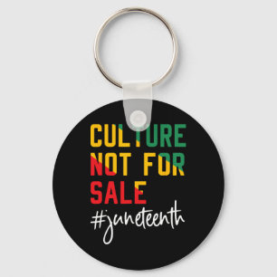 Porte-clés La culture n'est pas à vendre Juneteenth, Juneteen
