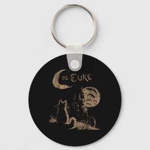Porte-clés La Cure Vintage Cat Moon Drôle L'Amoureux des chat