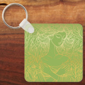 Porte-clés La dame dans le Gardem (Recto)