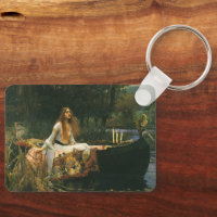 La Dame de Shalott sur un bateau par John William