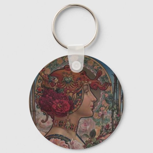 Porte-clés La Dame des roses (Recto)