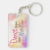 Porte-clés La danse commence le studio fait sur commande de (Dos)
