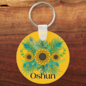 Porte-clés La déesse d'Oshun Tournesols (Verso)