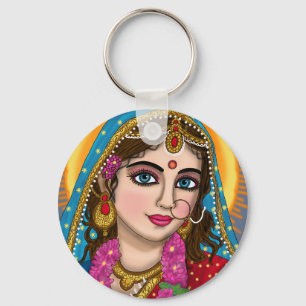 Porte-clés La déesse Radha Porte - clé   Divine Hindu Devi Ra