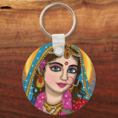 Porte-clés La déesse Radha Porte - clé | Divine Hindu Devi Ra (Recto)
