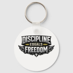 Porte-clés La Discipline Égale la Liberté – Conception Motiva