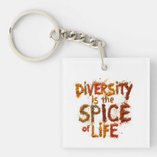 Porte-clés La diversité est le sel de la vie - Espace sûr