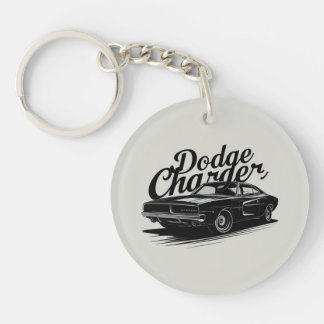 Porte-clés la Dodge Charger, car,Porte-clés en acrylique