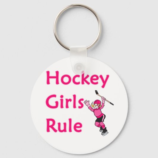 Porte-clés La domination des filles de hockey (Recto)