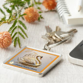 Porte-clés "La douce lueur du cygne majestueux" (Côté)