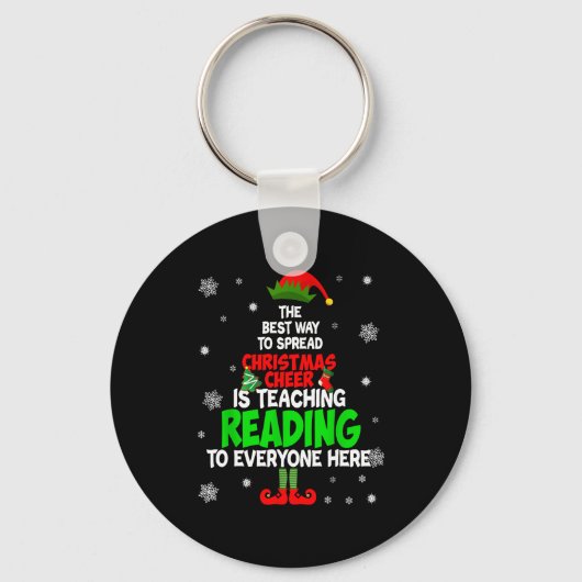Porte-clés La façon de répandre la joie de Noël est d'enseign (Recto)