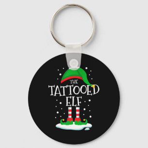 Porte-clés La famille de Noël des elfes tatoués qui correspon