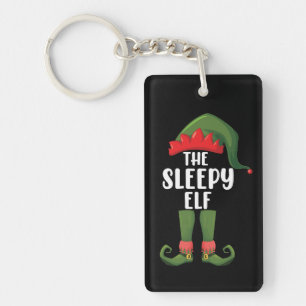 Porte-clés La famille d'elfes endormis groupe assorti Noël