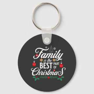 Porte-clés La famille est la meilleure partie de Noël