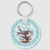 Porte-clés La famille est pour toujours (Recto)