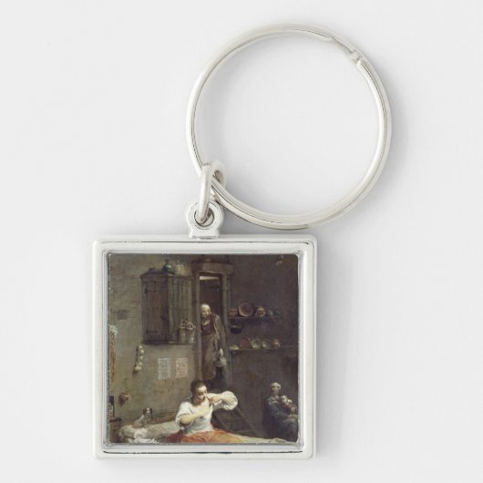 Porte-clés La femme avec la puce (Devant)