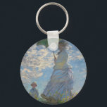 Porte-clés La Femme de Monet avec parasol<br><div class="desc">Chef-d'oeuvre de Claude Monet : Femme avec parasol. Veuillez visiter notre magasin pour d'autres articles de rachat</div>