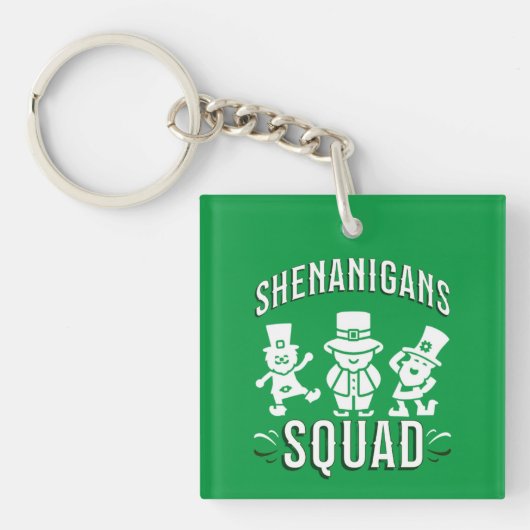 PORTE-CLÉS LA FÊTE DE LA SAINT-PATRICK - ÉQUIPÉE DES FRIPEES (Devant)