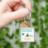 Porte-clés La Fête de la Saint-Patrick Trèfle Meilleur Papa C (main)