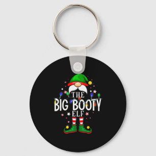 Porte-clés La fête en pyjama de Noël de l'elfe à la grosse cr