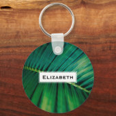 Porte-clés La Feuille verte Forêt tropicale Nature Photo (Recto)