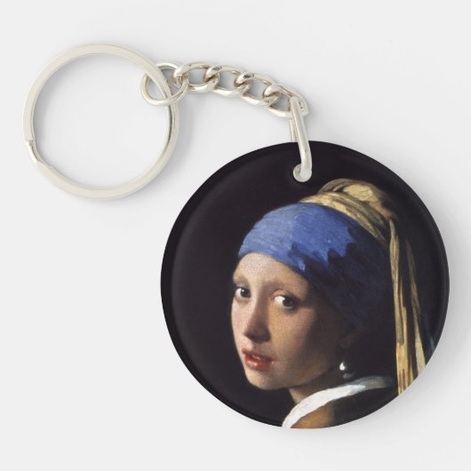 Porte-clés La Fille avec une perle de Johannes Vermeer (Devant)