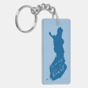 Porte-clés La Finlande Est Dans Mon Coeur