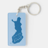 Porte-clés La Finlande Est Dans Mon Coeur (Dos)