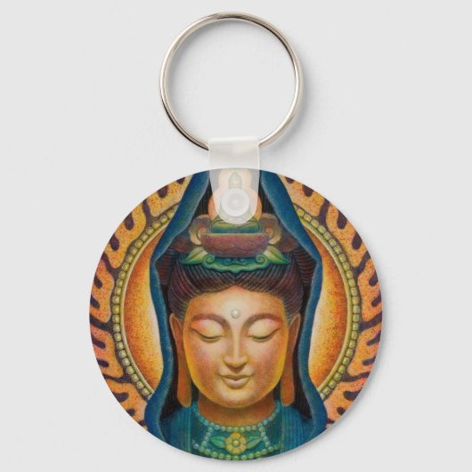 Porte-clés La flamme de la déesse Kuan Yin (Recto)