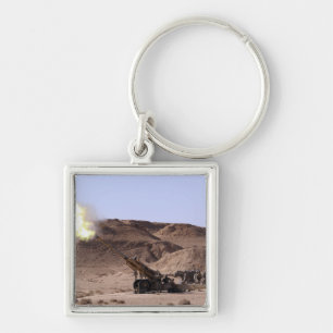 Porte-clés La flamme et la fumée sortent du museau