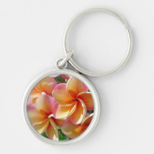 Porte-clés La fleur de Plumeria colore le porte - clé