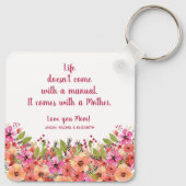 Porte-clés La florale de la mère (Dos)