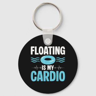 Porte-clés La flottaison est mon cardio ol humour fitness