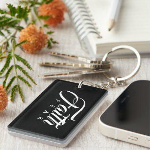 Porte-clés La foi au-dessus de la peur Noire