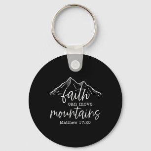 Porte-clés La foi peut déplacer des montagnes Verset biblique