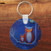 Porte-clés La forêt la nuit - Clavier (Recto)