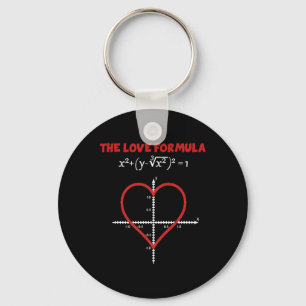 Porte-clés La formule d'amour T-shirt de maths pour la Saint-