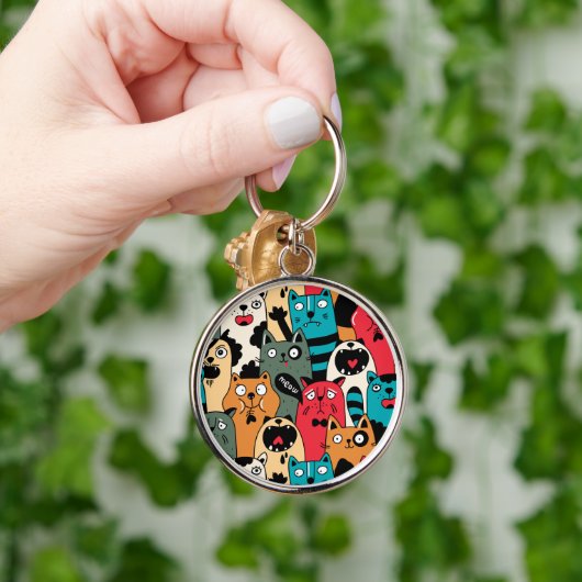 Porte-clés La foule des chats (Main)