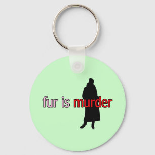 Porte-clés La fourrure est un meurtre