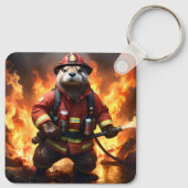 Porte-clés **"La fourrure et les flammes : le feu de dos de l (Dos)