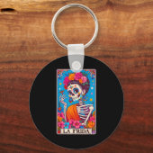 Porte-clés La Frida Dia De Los Muertos Day Of Dead Halloween (Recto)