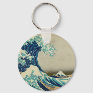 Porte-clés La grande vague outre de Kanagawa