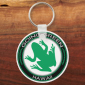 Porte-clés La grenouille Hawaii verte (Recto)