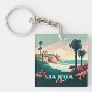 Porte-clés La Jolla Cove San Diego California Retro